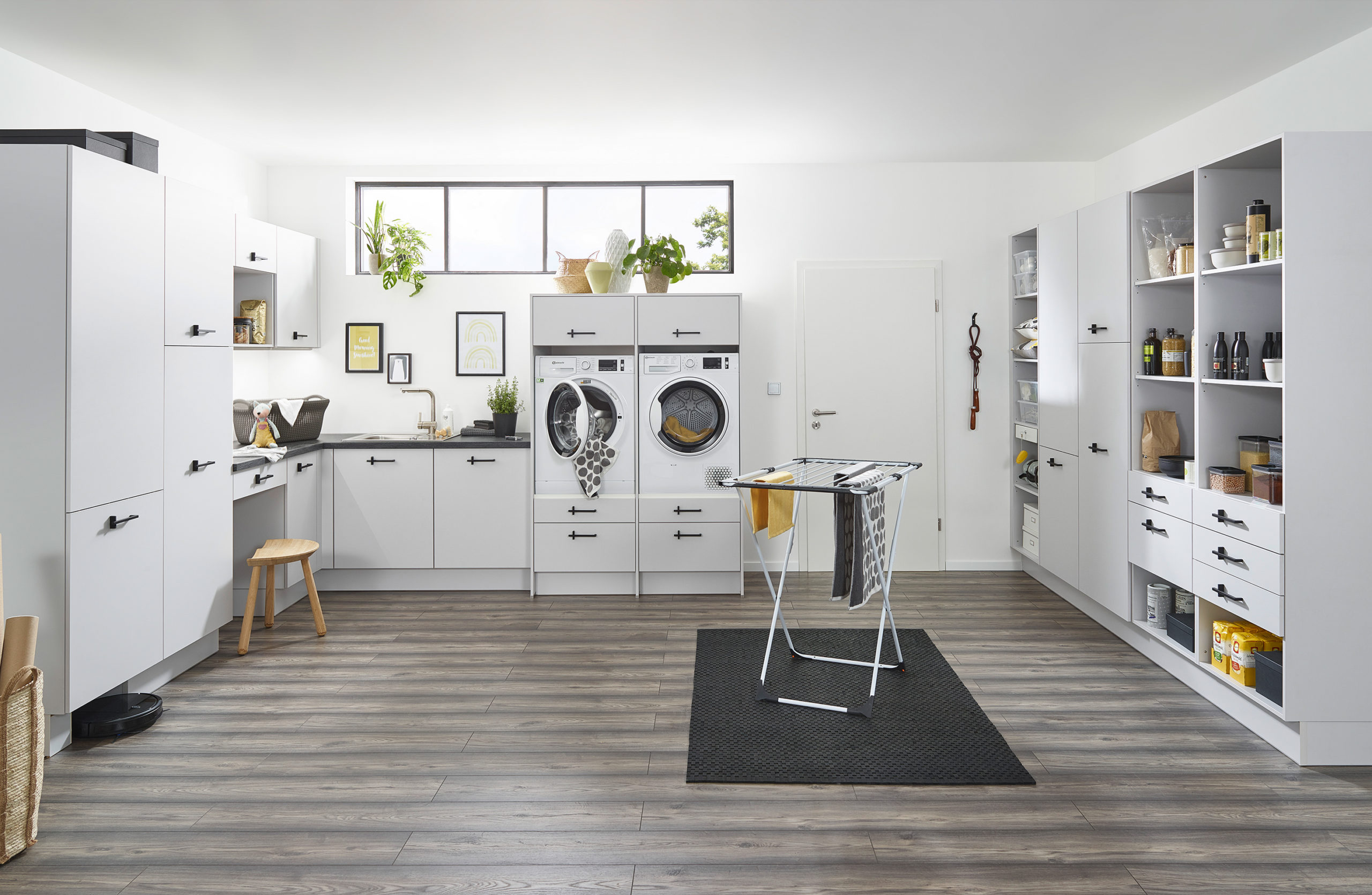 Kleine Impuls für Platz Bühne: Küchen Stauraum als große Räume schafft und Funktion
